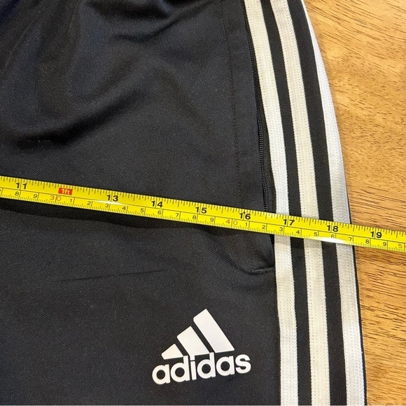 Adidas Black White Polyester Track Jogger Pants S‎ - Picture 12 of 13